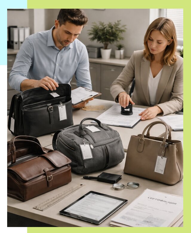 Сертификация сумок в Ноябрьске от 7598 руб. | Алешин-Нбс