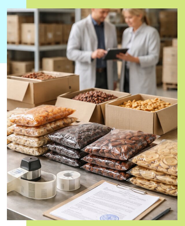 Сертификация сухофруктов в Ноябрьске от 12156 р. | Алешин-Нбс под ключ