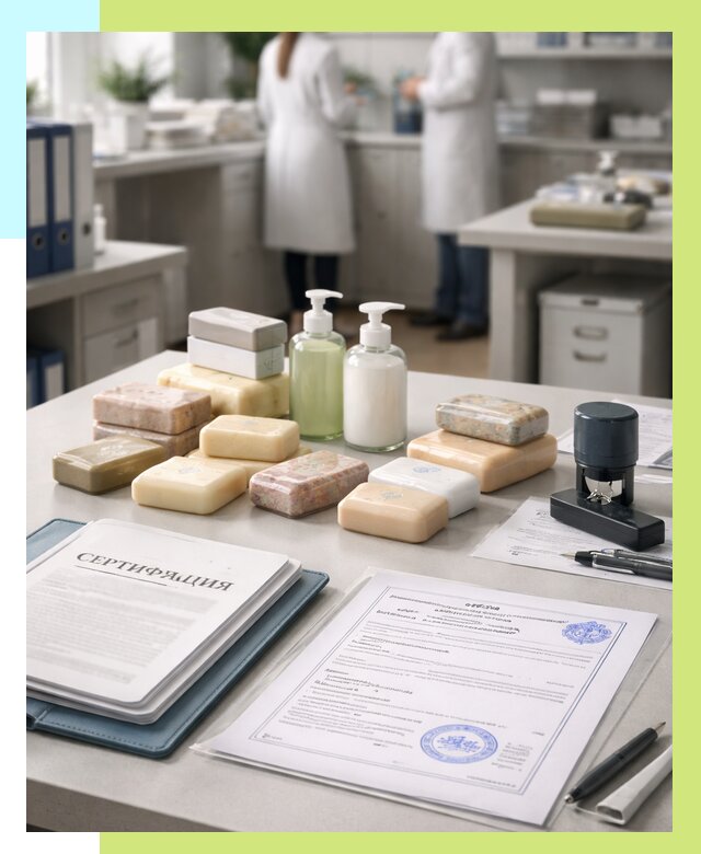 Сертификация мыла и сертификат на мыло в Ноябрьске от 12156 | Алешин-Нбс