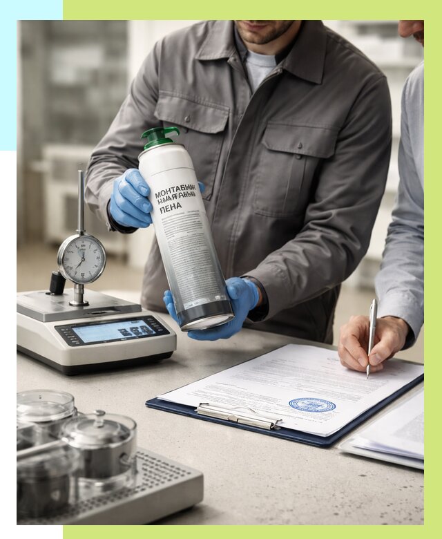 Сертификация монтажной пены в Ноябрьске от 15195 р. | Алешин-Нбс