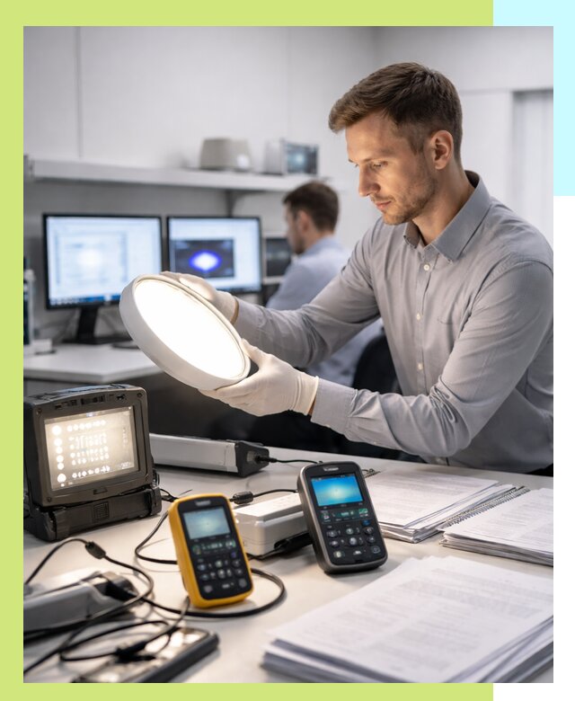 Сертификация светильников в Ноябрьске: испытания и оформление