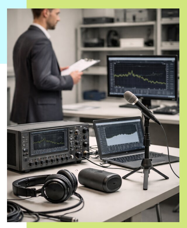 Сертификация аудиотехники в Ноябрьске от 15195 р., Алешин-Нбс