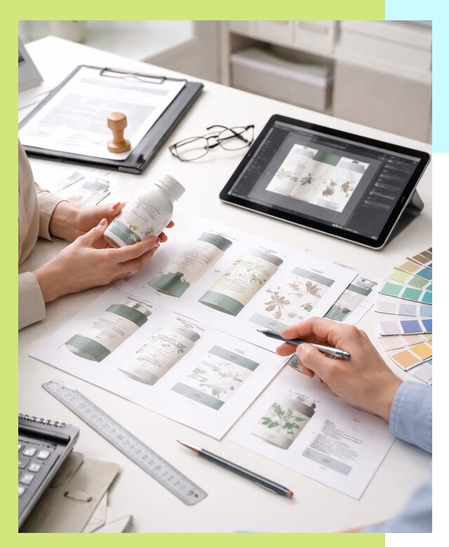 Профессиональная разработка дизайна и текста этикетки продукции в Ноябрьске